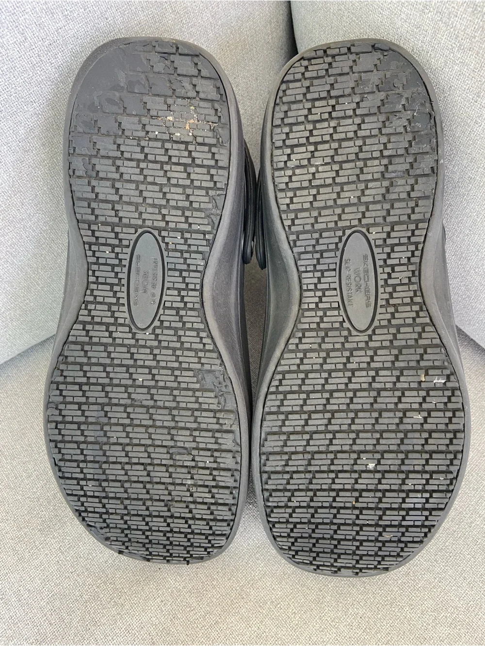 Skechers Men's Black Slip-On Clog Sandals with Heel Strap